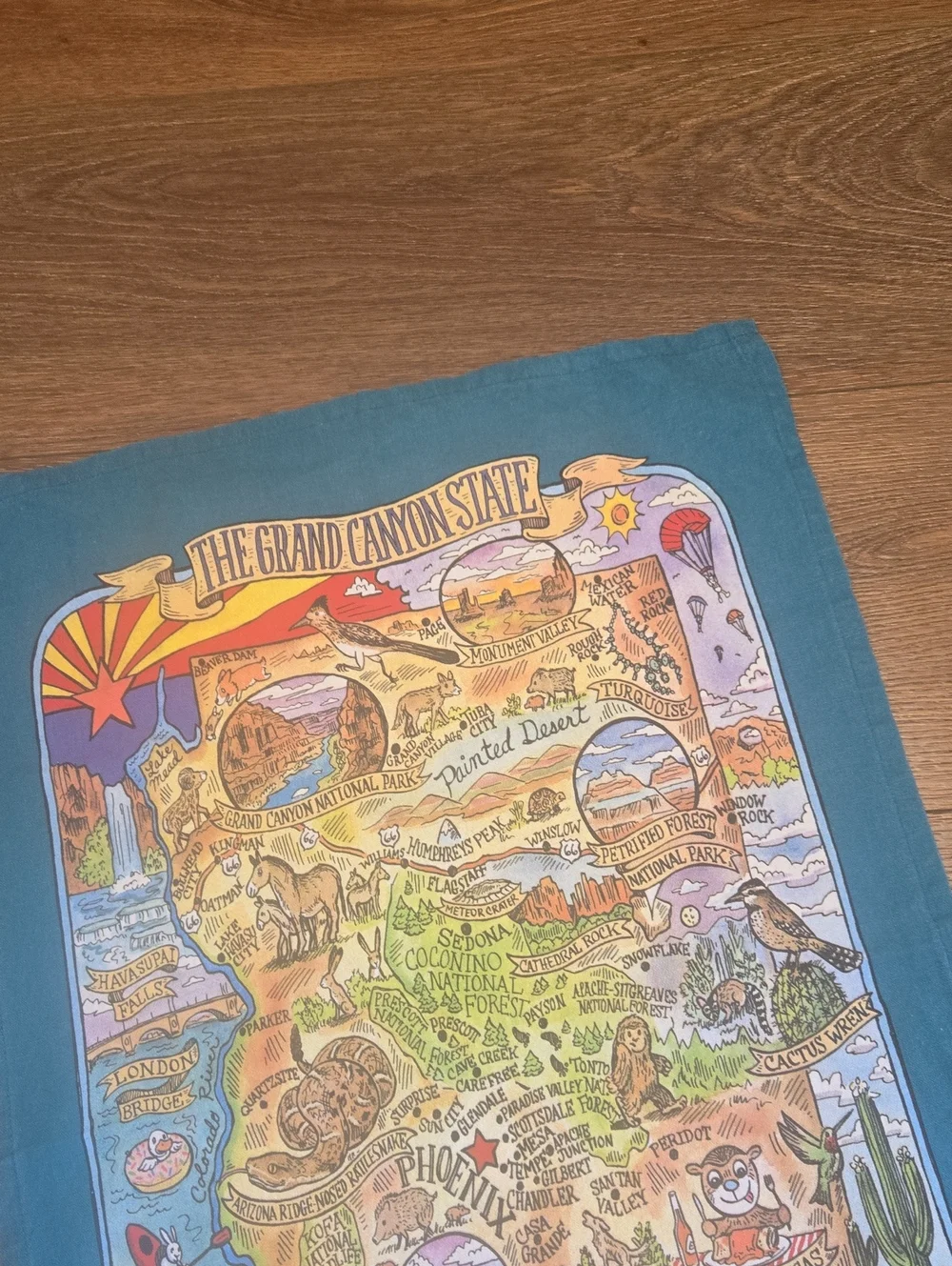 KAY DEE ARIZONA PRINTED KITCHEN TOWEL... #8089